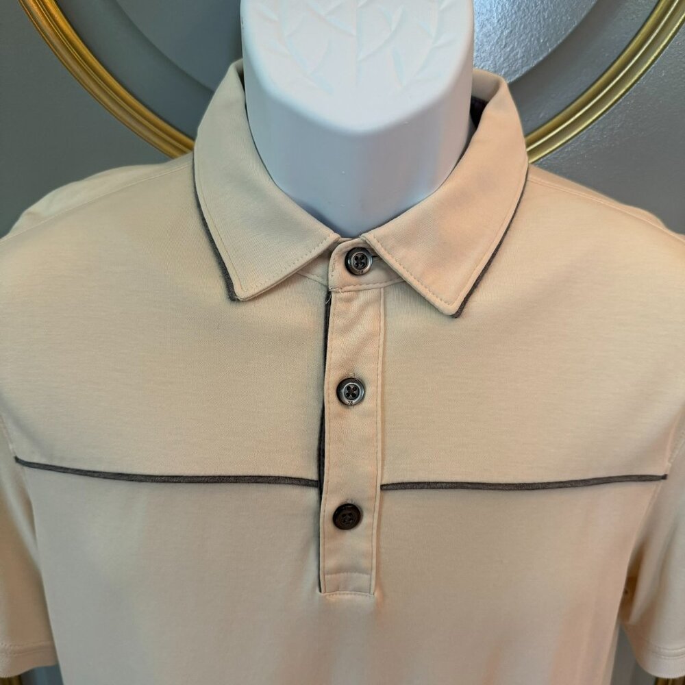 Banana Republic Luxury Touch Polo  Cream Size M